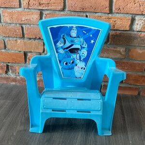 Blue Kids Chair with Cartoon Design